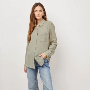 Rails Ellis Shirt Size Medium in Sage Brand New